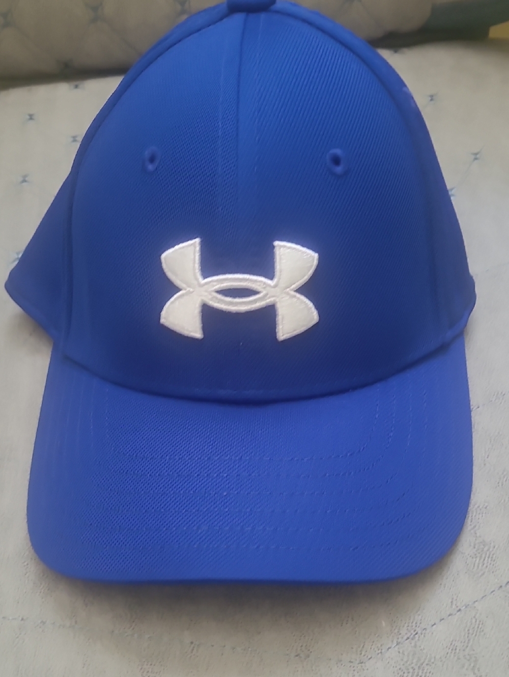 Toddler Under Armour Blue Baseball Cap with White Logo